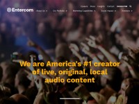 Desktop screenshot for entercom.com