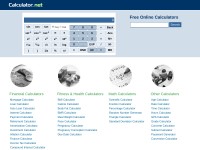 Desktop screenshot for calculator.net