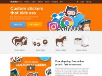 Desktop screenshot for stickermule.com