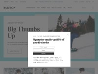 Desktop screenshot for burton.com