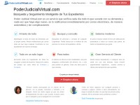 Desktop screenshot for poderjudicialvirtual.com