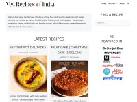 Desktop screenshot for vegrecipesofindia.com