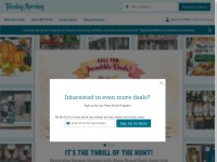 Desktop screenshot for tuesdaymorning.com