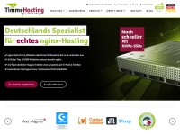 Desktop screenshot for timmehosting.de