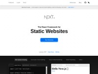 Desktop screenshot for nextjs.org