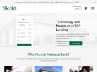 Desktop screenshot for nicoletbank.com