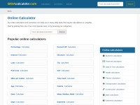 Desktop screenshot for gigacalculator.com