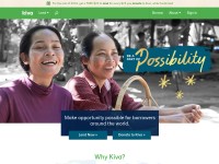 Desktop screenshot for kiva.org