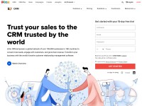 Desktop screenshot for zohocrm.com