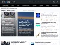 Desktop screenshot for physorg.com