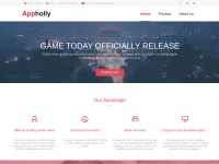 Desktop screenshot for appholly.com