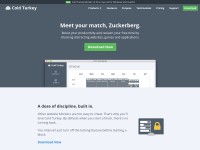 Desktop screenshot for getcoldturkey.com