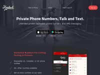 Desktop screenshot for hushed.com