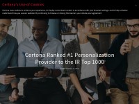 Desktop screenshot for certona.com