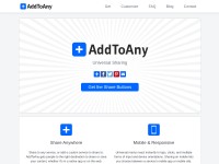 Desktop screenshot for addtoany.com