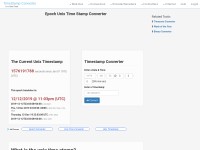 Desktop screenshot for unixtimestamp.com