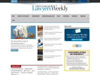 Desktop screenshot for nclawyersweekly.com