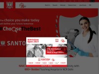 Desktop screenshot for santosh.ac.in