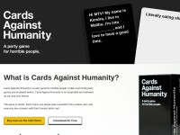 Desktop screenshot for cardsagainsthumanity.com