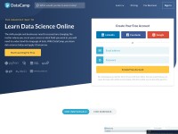 Desktop screenshot for datacamp.com