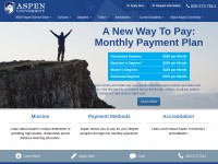 Desktop screenshot for aspen.edu
