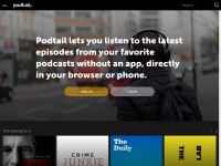 Desktop screenshot for podtail.com