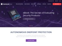 Desktop screenshot for sentinelone.com