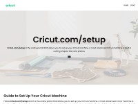 Desktop screenshot for cricutcomsetup.com