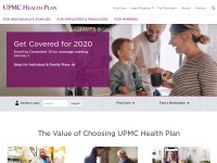 Desktop screenshot for upmchealthplan.com