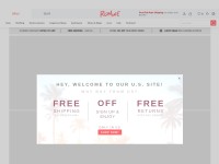 Desktop screenshot for romwe.com