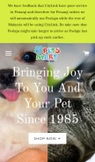 How 88petsmart.com looks like on a mobile device such as an iPhone.