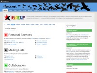 Desktop screenshot for riseup.net