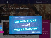 Desktop screenshot for glaad.org