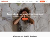 Desktop screenshot for sandboxx.us