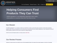 Desktop screenshot for verifiedingredients.com