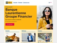 Desktop screenshot for banquelaurentienne.ca