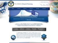 Desktop screenshot for floridasnursing.gov