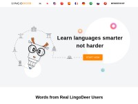 Desktop screenshot for lingodeer.com