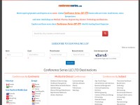 Desktop screenshot for conferenceseries.com