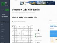 Desktop screenshot for dailykillersudoku.com