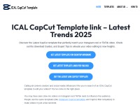 Desktop screenshot for icalcapcuttemplate.com