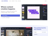 Desktop screenshot for kapwing.com