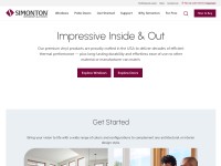 Desktop screenshot for simonton.com