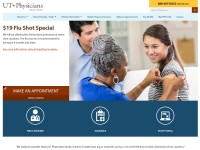Desktop screenshot for utphysicians.com
