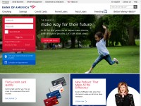 Desktop screenshot for bankofamerica.com