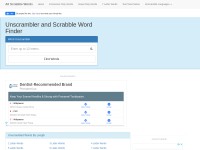 Desktop screenshot for allscrabblewords.com