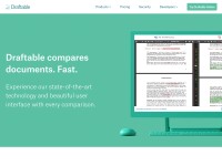 Desktop screenshot for draftable.com