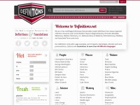 Desktop screenshot for definitions.net