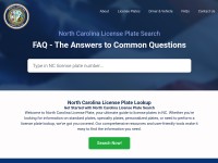 Desktop screenshot for northcarolinalicenseplate.com