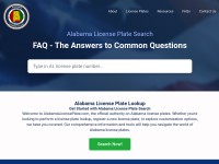 Desktop screenshot for alabamalicenseplate.com